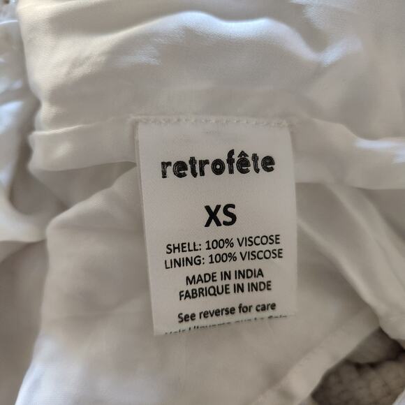 Retrofete Ella Sequin Dress in White Size XS One Shoulder NWT Belt - Picture 10 of 11